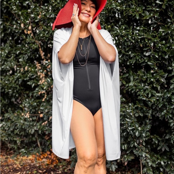 BuffBunny White Swim Cover Up - Picture 3 of 8